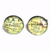 Personalised Map Silver Cufflinks