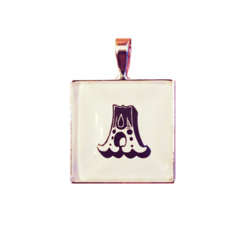 Personalised Initial silver plated pendant