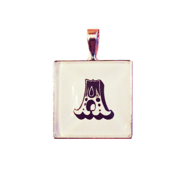 Personalised Initial silver plated pendant