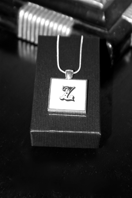Personalised Initial silver plated pendant