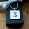 Personalised Initial silver plated pendant