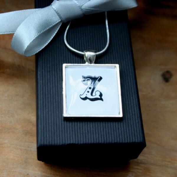 Personalised Initial silver plated pendant