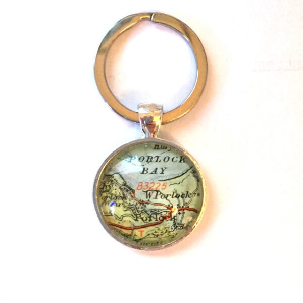 Personalised Map Keyring