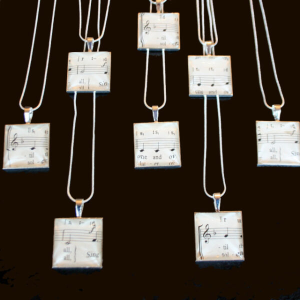 Music Sheet Pendant