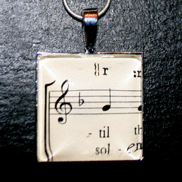 Music Sheet Pendant