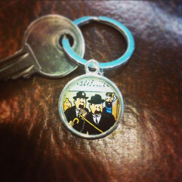 Superhero Comic Character Keyring