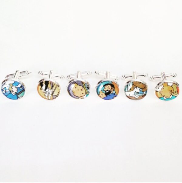 Tintin Upcycled Cufflinks