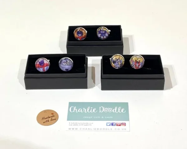 Transformers silver plated Cufflinks
