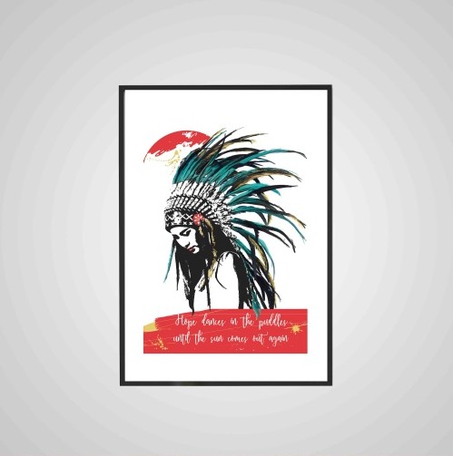 Hope print by Charlie Doodle