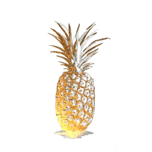 Pineapple gold foil Print
