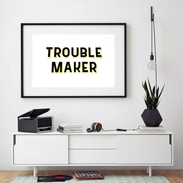 Trouble Maker Screen print